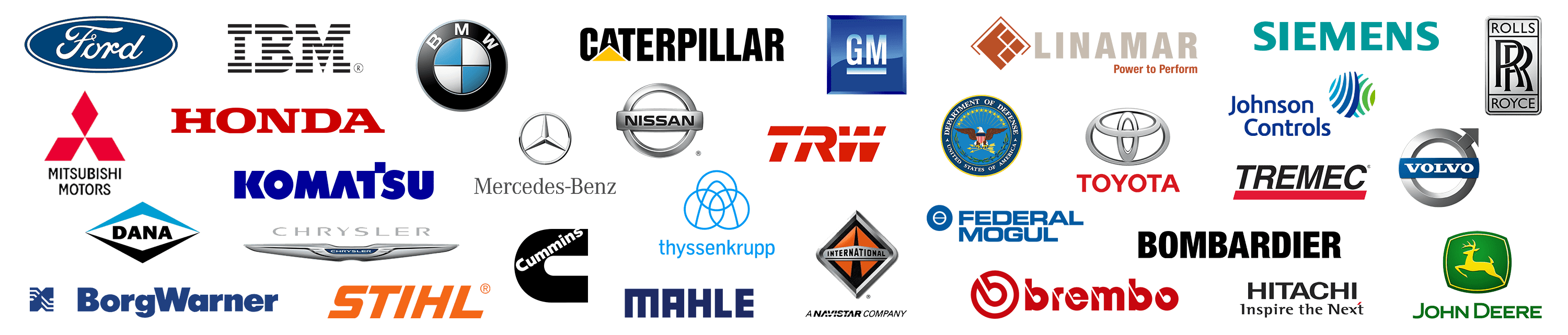 ARMOR products are trusted by a variety of companies - a collection of company logos